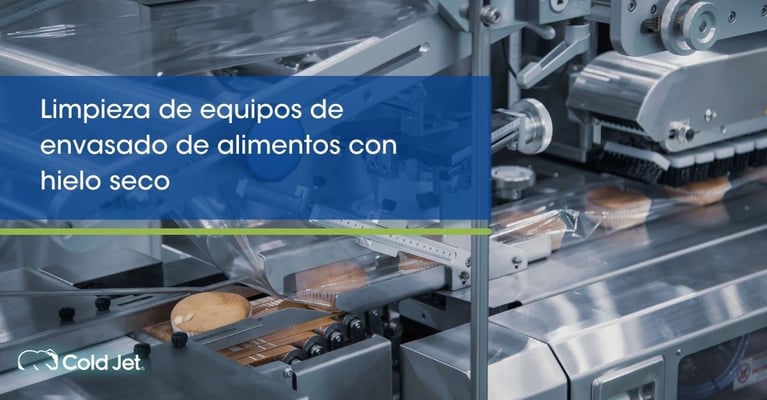 Limpieza de equipos de envasado de alimentos con hielo seco