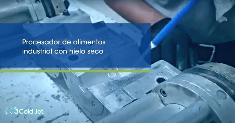 Procesador de alimentos industrial con hielo seco